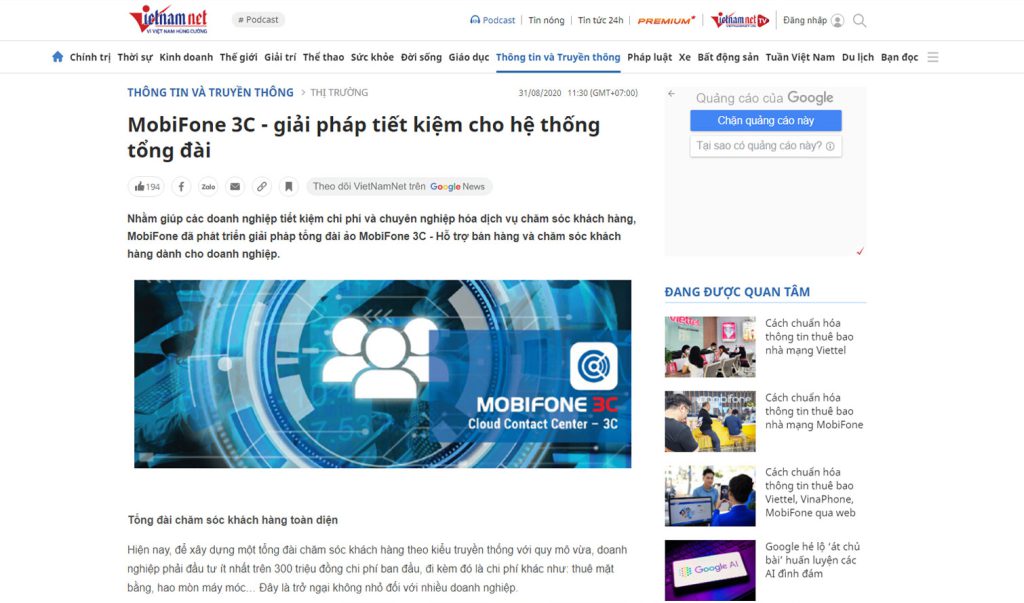 Giải Pháp Chuyển Đổi Số MobiFone